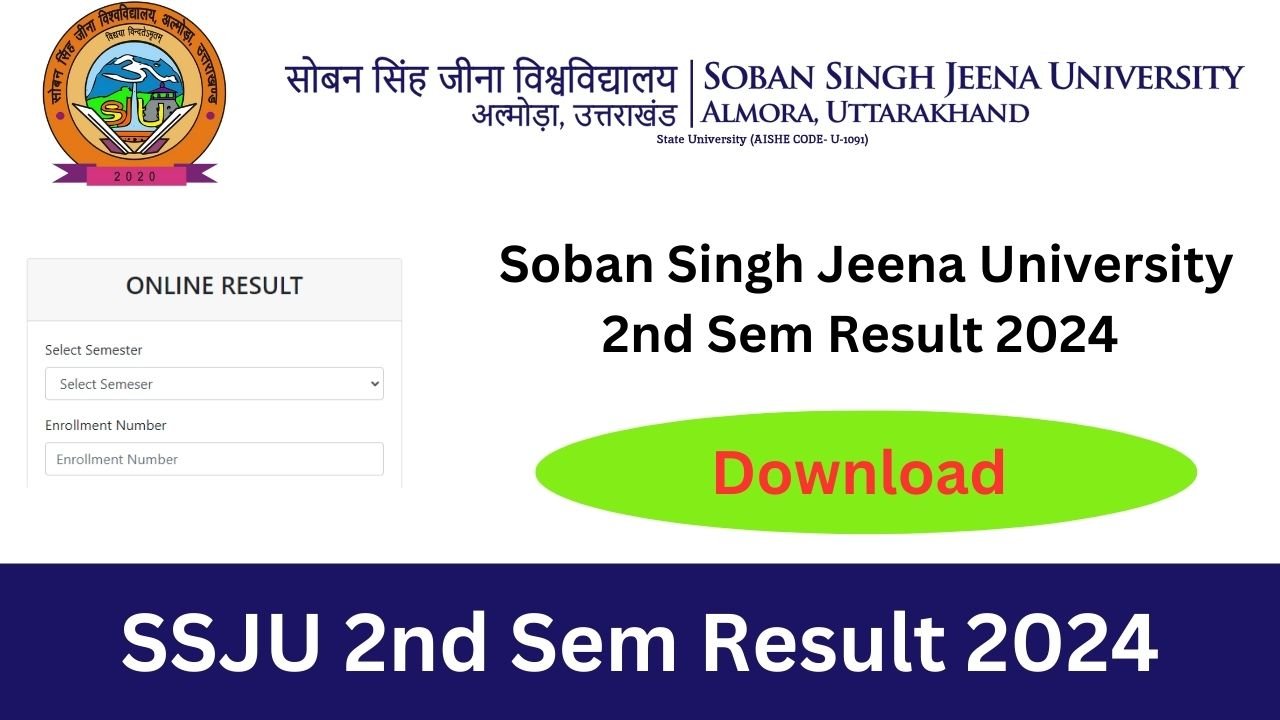 SSJU 2nd Sem Result 2024, @ssju.ac.in 1st 2nd 3rd Year result