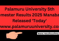 Palamuru University 5th Semester Results 2025