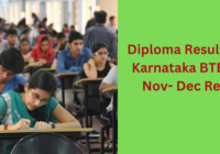 Diploma Result 2025 Karnataka dtek.karnataka.gov.in btelinx Nov- Dec Result