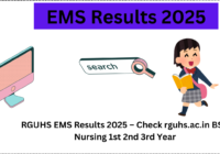 RGUHS EMS Results 2025