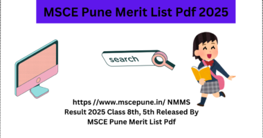 MSCE Pune Merit List Pdf