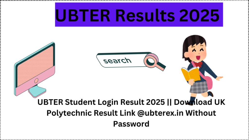 UBTER Student Login Result 2025 