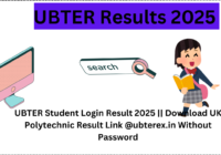 UBTER Student Login Result 2025